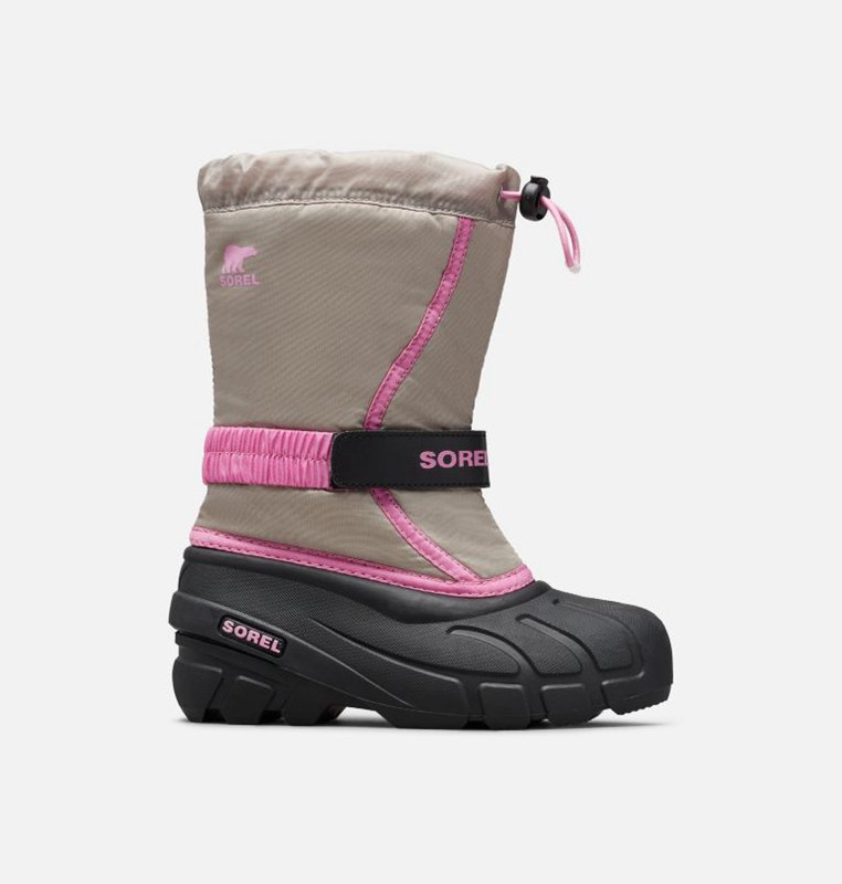 Kids Snow Boots Grey/Black - Sorel Youth Flurry™ - 860274-ZBI